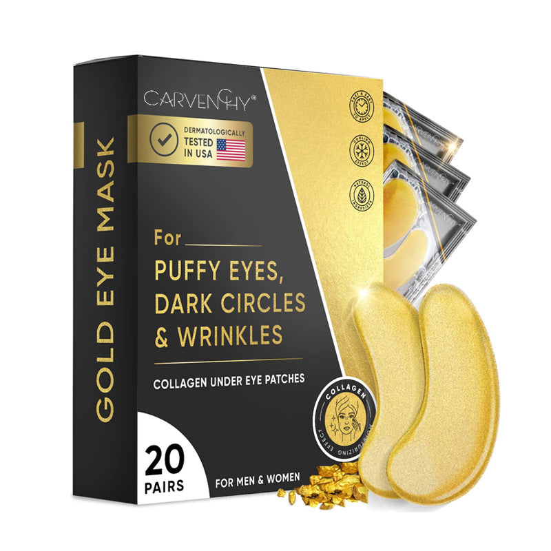 24K Gold Eye Mask Patch — Anti-Puffiness & Dark Circles | Selmora Beauty