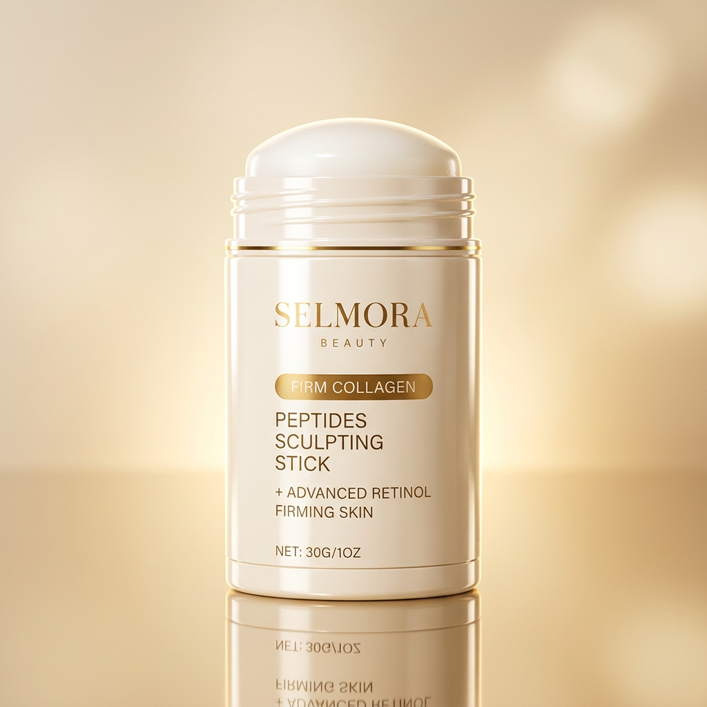 Стик SELMORA BEAUTY на золотистом фоне